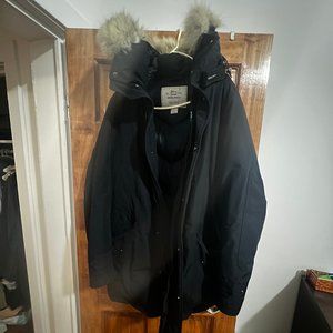 Woolrich - Polar Parka with High Collar and Removable Fur